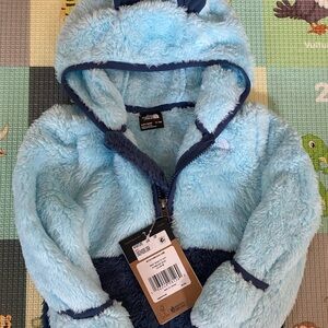 NWT Toddler 12-18M Fleece North Face Zip Up with Hood.